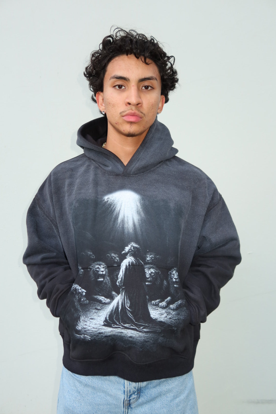 “Fearless” Faith - Faded Hoodie