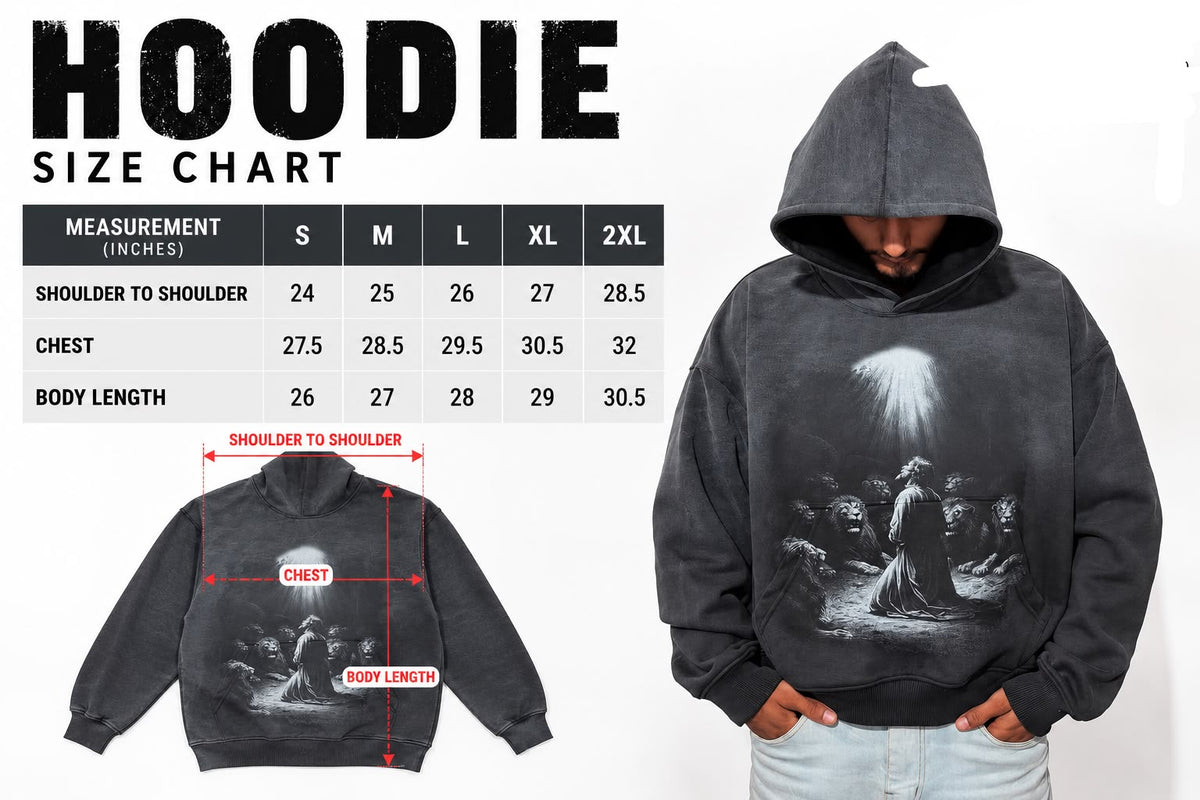“Fearless” Faith - Faded Hoodie