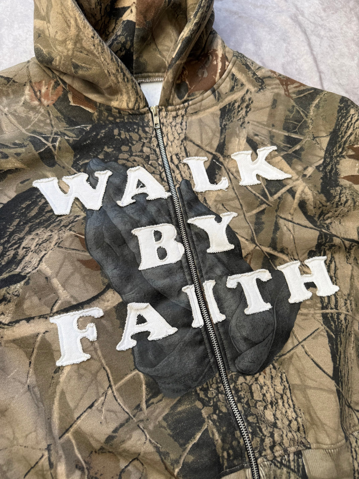 “Sightless” Faith - Camo Zip up